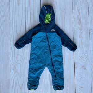 The North Face Size 18-24M Bunting One-Piece Snowsuit Quilted Lined Hooded